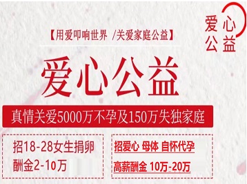 上蔡捐卵助孕生子 爱心志愿者招募